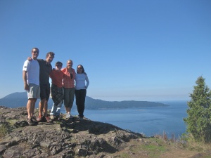 Eagle Cliff view on Cypress Island in Washington state